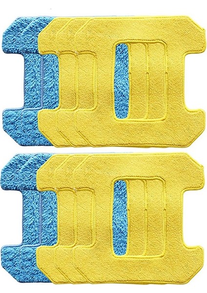 10 Adet Sürtünme Paspas Pedleri 298 Pencere Temizlik Robotu Aksesuarları Bez Mikrofiber Malzeme Islak Temizlik + Kuru (Yurt Dışından)