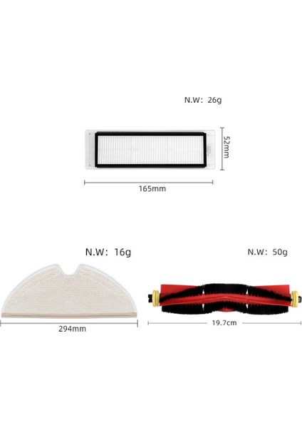 16 Adet Ana Fırça Yan Fırça Hepa Filtre S6/S5/S60/S65/S51/S55/T6/T7PRO Robotlu Süpürge Parçaları (Yurt Dışından) fiyatları