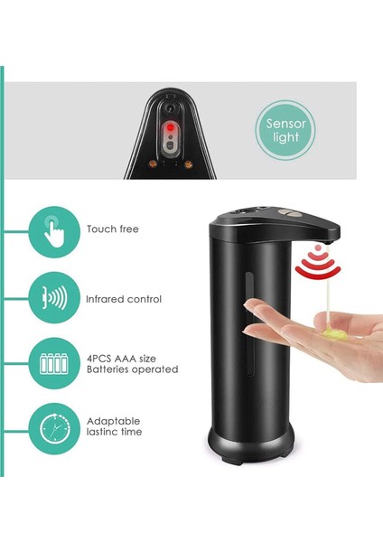 Otomatik Sabunluk, Mutfak Banyo Restoran Için Su Geçirmez Tabanlı Daha Az Eller Serbest Sabunluk (Yurt Dışından) fiyatları