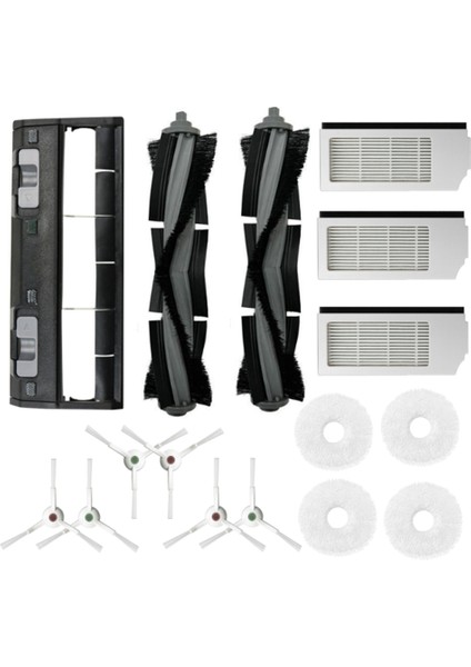 Deebot Için X1 Omnı T10 Turbo Elektrikli Süpürge Robotu Filtre Ana Fırça Yan Fırça Paspas Yedek Parça Aksesuarları (Yurt Dışından)