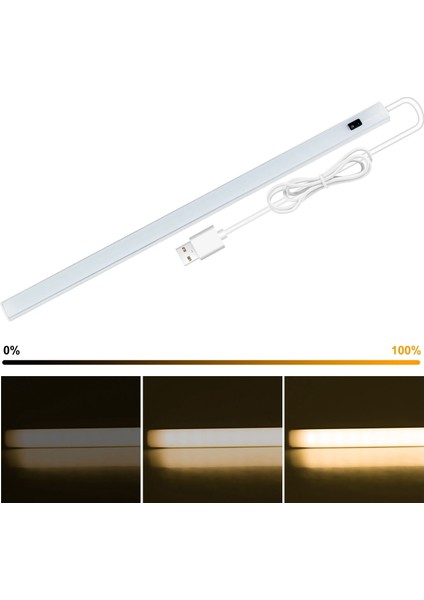 5 V USB Masa Lambası El Süpürme Anahtarı Hareket Sensörü Lamba Çalışma Odası Kabine Altında Mutfak Işıkları 30 cm Sıcak Işık (Yurt Dışından) fırsatları