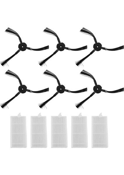 6x Yan Fırça + 5x Filtre Lidl 3000 A1 Robotik Elektrikli Süpürge Aksesuarları Elektrikli Süpürgenin Değiştirilmesi (Yurt Dışından)