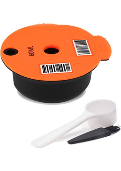 Yeniden Kullanılabilir Kahve Kapsülü Bölmeleri Için Doldurulabilir Filtre Makinesi Pod Kahve Kapsülü Pod Yedek Parça 60ML (Yurt Dışından)
