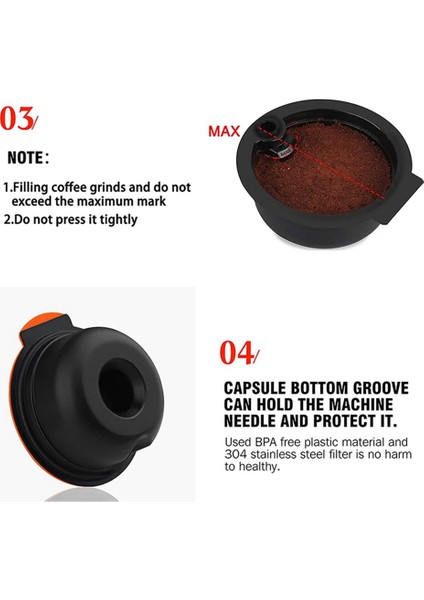 Yeniden Kullanılabilir Kahve Kapsülü Bölmeleri Için Doldurulabilir Filtre Makinesi Pod Kahve Kapsülü Pod Yedek Parça 60ML (Yurt Dışından) fırsatları