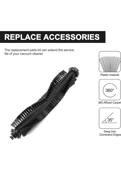 Robotlu Süpürge Ana Fırça Hepa Filtre Yan Fırça 360 S5 S7 Robotik Elektrikli Süpürge Filtre Parçaları Aksesuarları (Yurt Dışından) fırsatları