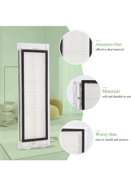 Aksesuarları Qihoo 360 S5 S7 S7 Pro Robotlu Süpürge Yedek Ana Fırça Yan Fırça Hepa Filtre Yedek Parçaları (Yurt Dışından) indirimleri