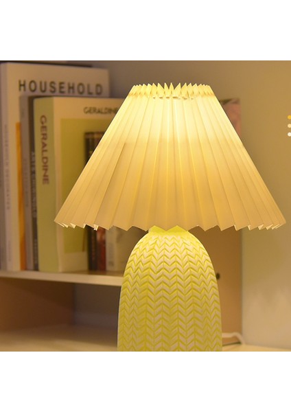 Iskandinav LED Masa Lambası Seramik Masa Lambası Basit Masa Lambaları Modern Başucu Lambası Kısılabilir Masaüstü Lambası 3W Dekoratif Lamba (Yurt Dışından)