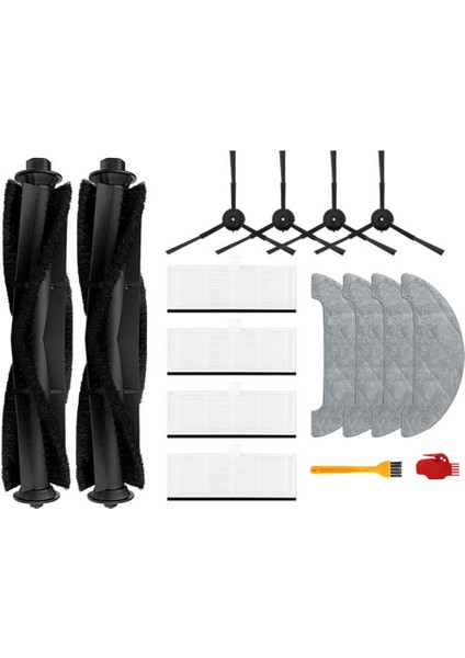 S9 Hepa Filtre Ana Yan Fırça Toz Torbası Paspas Bezleri Robotlu Süpürge Aksesuarları Yedek Parça Kitleri (Yurt Dışından)