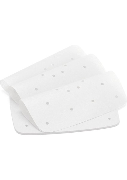 Hava Fritöz Parşömen Kağıdı 100 Adet 8.5 Inç Ağartılmamış Kare Delikli Kağıt Hava Fritözleri/pişirme/pişirme Için (Yurt Dışından)