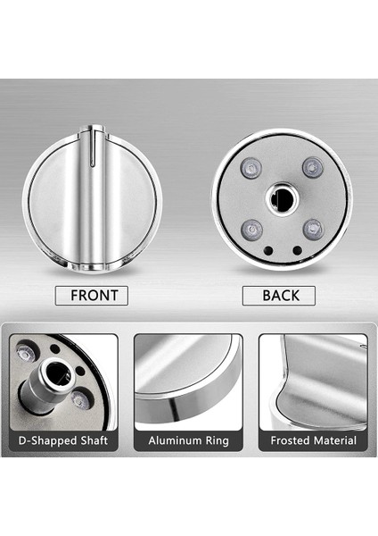 5 Adet Kontrol Düğmeleri Değiştirmeleri Soba Düğmeleri Için WPW10646805 W10698166 WPW10594481 Ocak Düğmeleri Değiştirin (Yurt Dışından)