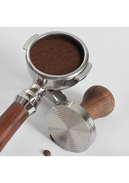 58 mm Kahve Sabotaj 304 Paslanmaz Çelik Ahşap Saplı Düz Basınçlı Pres Çekiç Barista Araçları Kahve Tozu Çekiç (Yurt Dışından) modelleri