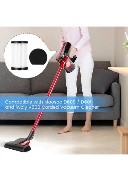 D600 / D601 / V600 / Thunderbrush 520 550 560 / Handy Force 2761 Hepa Filtre Yedek Parçaları Için (Yurt Dışından) modelleri