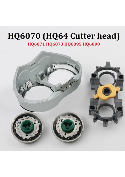 HQ6070 (HQ64 Kesici Kafa) HQ6070 HQ6071 HQ6073 HQ6095 HQ6090 Elektrikli Için Yedek Tıraş Başlıkları -B (Yurt Dışından) fiyatları
