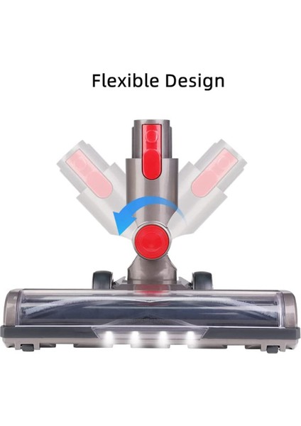 V7 V8 V10 V11 V15 LED Farlı Elektrikli Süpürgeler Için Parke Zemin Ataşmanı Zemin Fırçası (Yurt Dışından) fiyatları