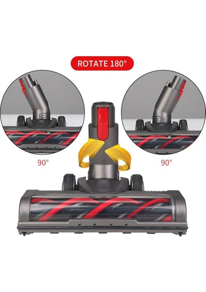 V7 V8 V10 V11 V15 Vakum Yedek Parçaları Için Yumuşak Rulo Fırça, LED Işıklı Zemin Fırçası Ek Parçaları (Yurt Dışından) indirimleri