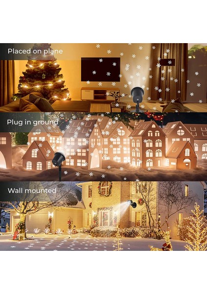 Dış Mekan Projeksiyon Lambası, Hava Koşullarına Dayanıklı Kar Projeksiyon Lambası Dış Mekan, Aydınlatma Aralığı LED Noel Kar Lambası Abd Tak (Yurt Dışından) indirimleri