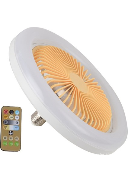 Işık ile Tavan Vantilatörü 30W Uzaktan Kumanda Kapalı LED Işık Sessiz Yatak Odası Mutfak Dekoru Lamba Hayranları LED Akıllı Fan Işık (Yurt Dışından)