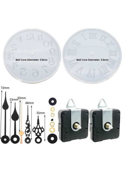 Sessiz Saat Hareketi Saat Mekanizması 2 Farklı Saat Tamir Parçası Çifti Motor Değiştirme (Yurt Dışından) fırsatları