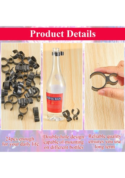 Şampanya Şişesi Klipsleri Şampanya Şişesi Mum Için Tek Tutucu Emniyet Klipsleri (24 Parça) (Yurt Dışından) modelleri