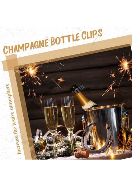 Şampanya Şişesi Klipsleri Şampanya Şişesi Mum Için Tek Tutucu Emniyet Klipsleri (24 Parça) (Yurt Dışından) indirimleri