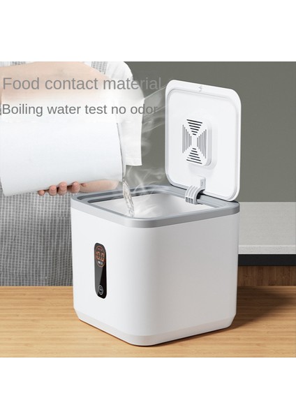 Mutfak Depolama Nem Geçirmez Nano Böcek Geçirmez Mühürlü Evcil Hayvan Maması Kabı Pirinç Tahıl Saklama Kutusu Beyaz + Yeşil (Yurt Dışından) fiyatları