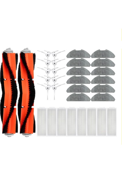 Mi Robot Vakum Paspas 2 Pro Lite MJST1SHW Mjstl Paspas Bezi Ana Yan Fırça Elektrikli Süpürge Aksesuarları (Yurt Dışından)