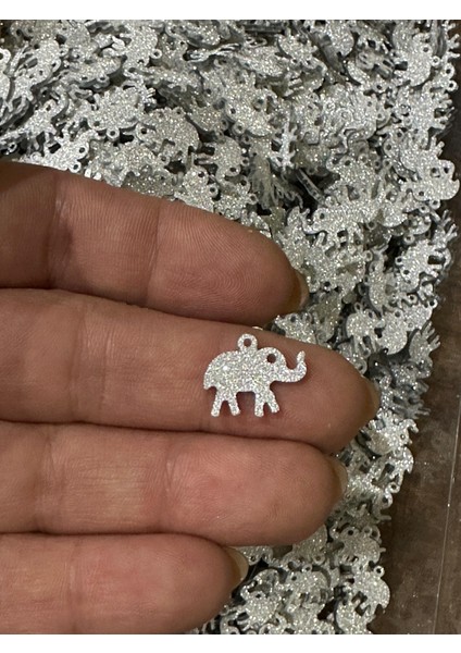 1 cm 20 gr Delikli Simli Fil Kolye Takı Yazma Oya Eşarp Halhal Boncuk Pul