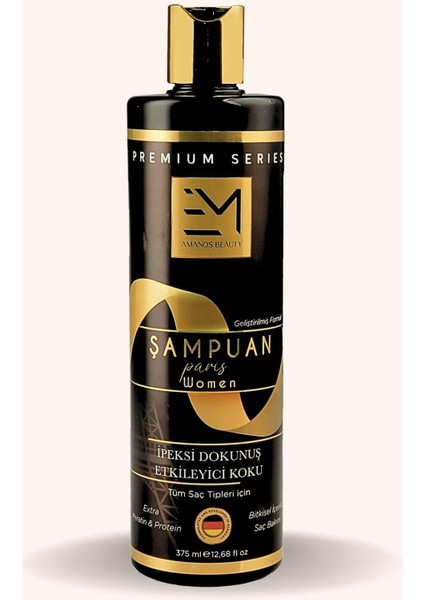 Kadın Paris Kokusu Keratin Kolajen Kopma Karşıtı 375 Ml Şampuan