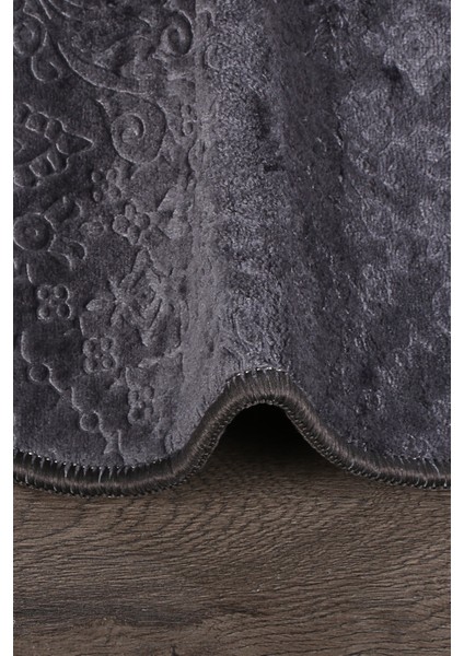 Nova Antrasit Oval 60X100 + 50X60 cm 2'li Banyo Paspası Seti Kaymaz Tabanlı Klozet Takımı modelleri