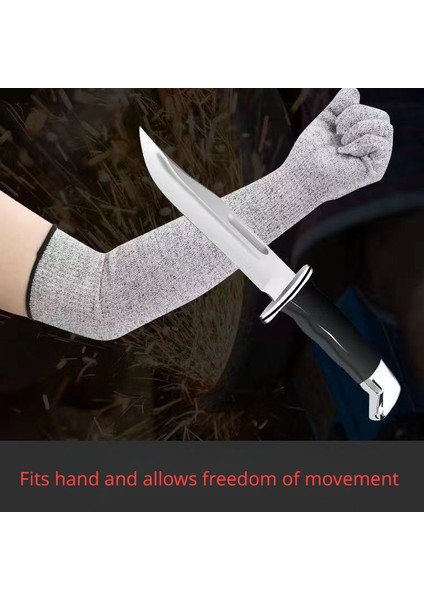 Seviye 5 Anti-Kesim Genişletilmiş Kol Eldivenleri, Giyim Dayanıklı Cam Fabrika Ahşap Işleme Anti-Çizelge Kolları (Yurt Dışından)