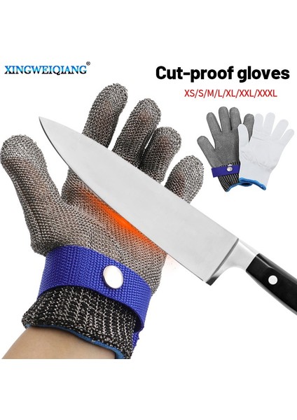 Anti-Cut Metal Eldivenler Kesme Işgücü Koruma El Koruma Paslanmaz Çelik Tel Eldivenler (Yurt Dışından)