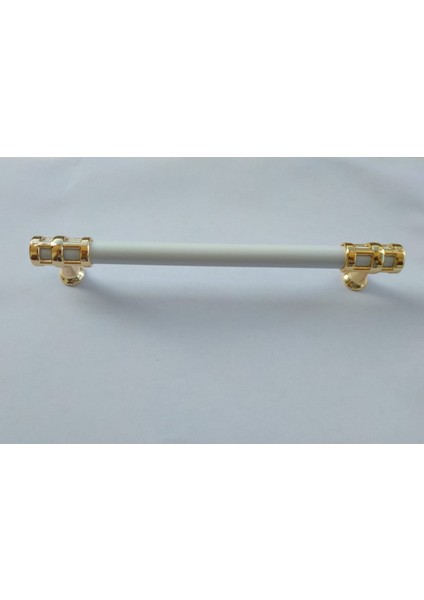 Beyaz Gold Kafes Model Dolap Çekmece Kulpu 160MM 6 Adet