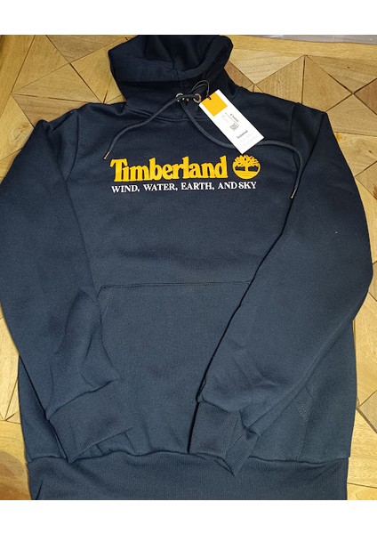 Dijital Baskılı Logo Erkek Şardonlu Kapüşonlu Sweatshirt