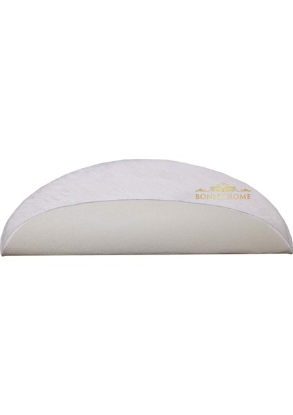 Elite Beyaz 100X100 cm Yuvarlak Peluş Banyo Paspası Kaymaz Taban Pufidik Banyo Halısı