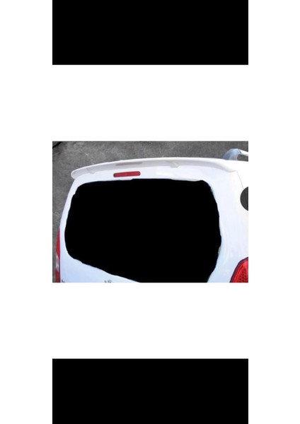 Peugeot Rifter 2019 Uyumlu Anatomik Bagaj Üstü Spoiler Beyaz Boyalı
