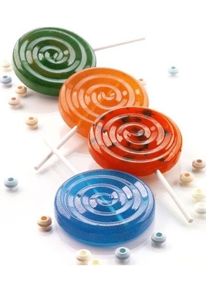 Silikon Lolipop Popkek Çubukları Şeker Çikolata Kalıbı 4 Adet