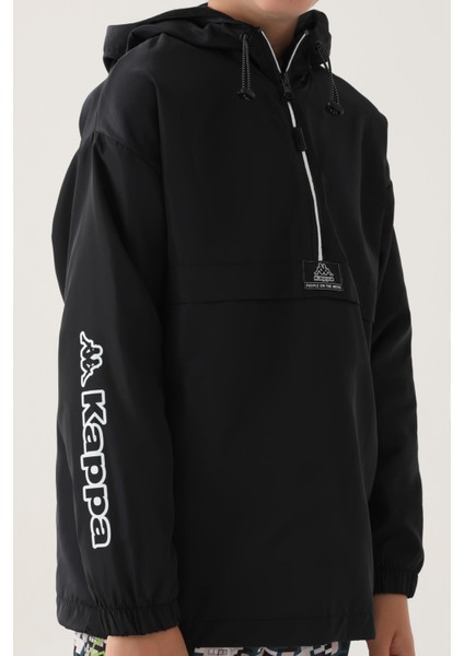 Siyah Fermuarlı Yağmurluk Erkek Çocuk Sweatshirt