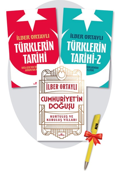 Türklerin Tarihi 1 - 2 + Cumhuriyet’in Doğuşu / Ilber Ortaylı 3 Kitap Set - Yeni Tarih- Kronik Kitap