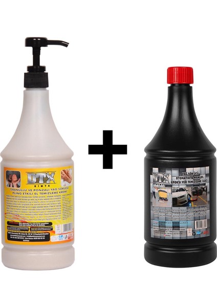 Granürlü El Temizleme Kremi ( Sabunu ) 1 kg & Epoxi Yer Temizleme Sıvısı 1 Lt