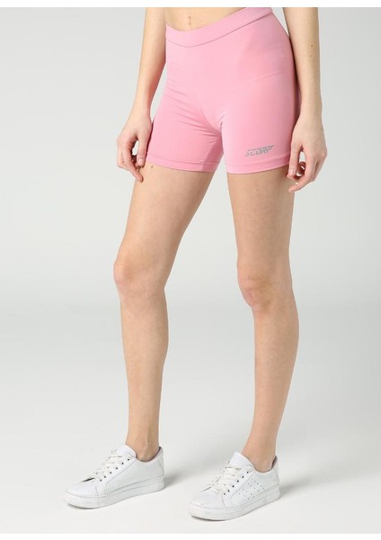 Runway Kısa Spor Tayt Pembe