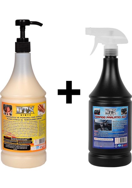 Granürlü El Temizleme Kremi ( Sabunu ) 1 kg & Torpido Parlatıcı Süt 500 ml