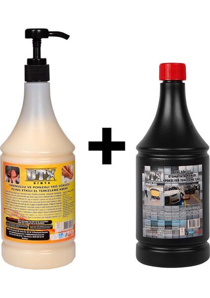 Granüllü El Temizleme Kremi ( Sabunu ) 1 kg & Epoxi Yer Temizleme Sıvısı 1 Lt