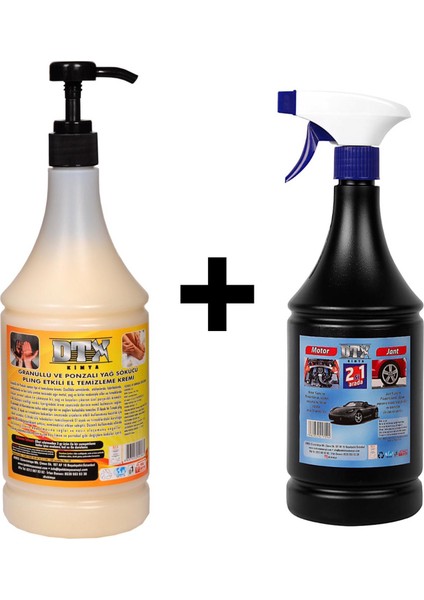Granüllü El Temizleme Kremi ( Sabunu ) 1 kg & Motor Jant Yıkama Sıvısı 1 Lt