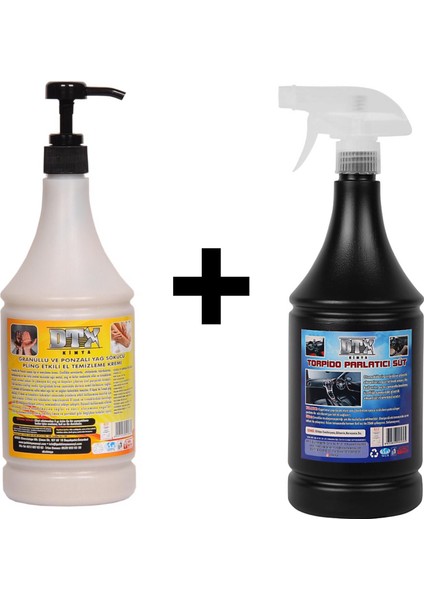 Granürlü El Temizleme Kremi ( Sabunu ) 1 kg & Torpido Parlatıcı Süt 500 ml