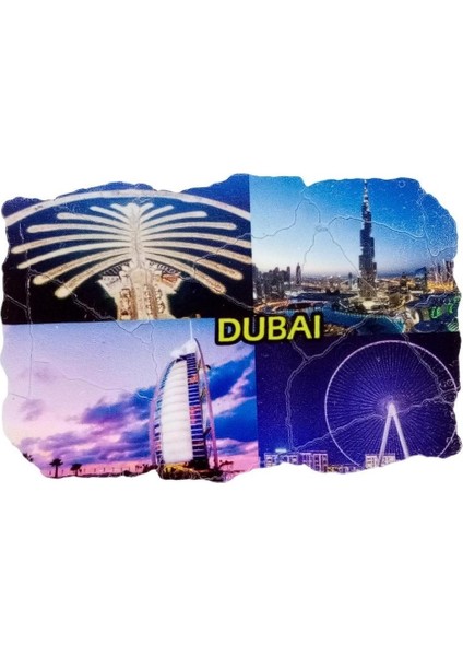 Dubai Temalı Fresco Magnet