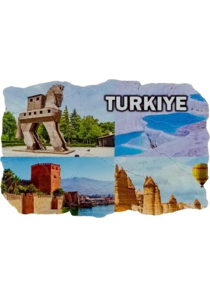 Türkiye Temalı Fresco Magnet