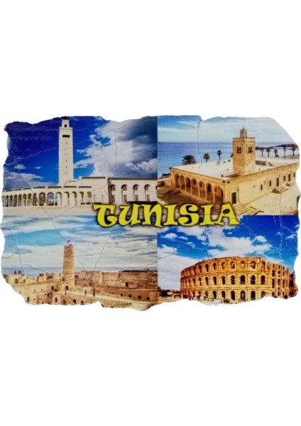 Tunus Temalı Fresco Magnet