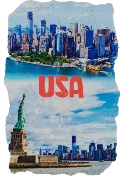 Amerika Birleşik Devletleri Temalı Fresco Magnet