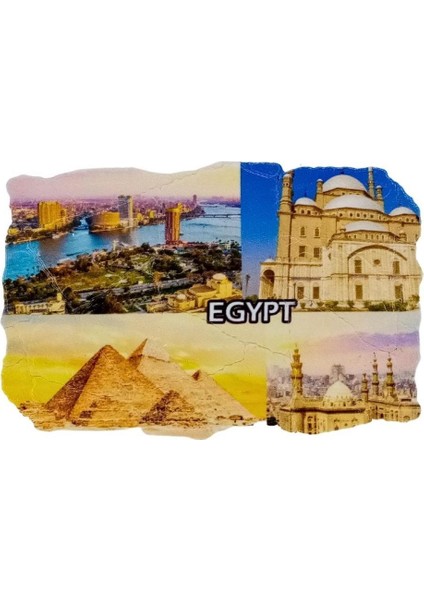 Mısır Temalı Fresco Magnet