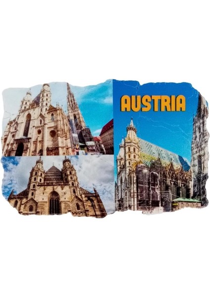 Avusturya Temalı Fresco Magnet